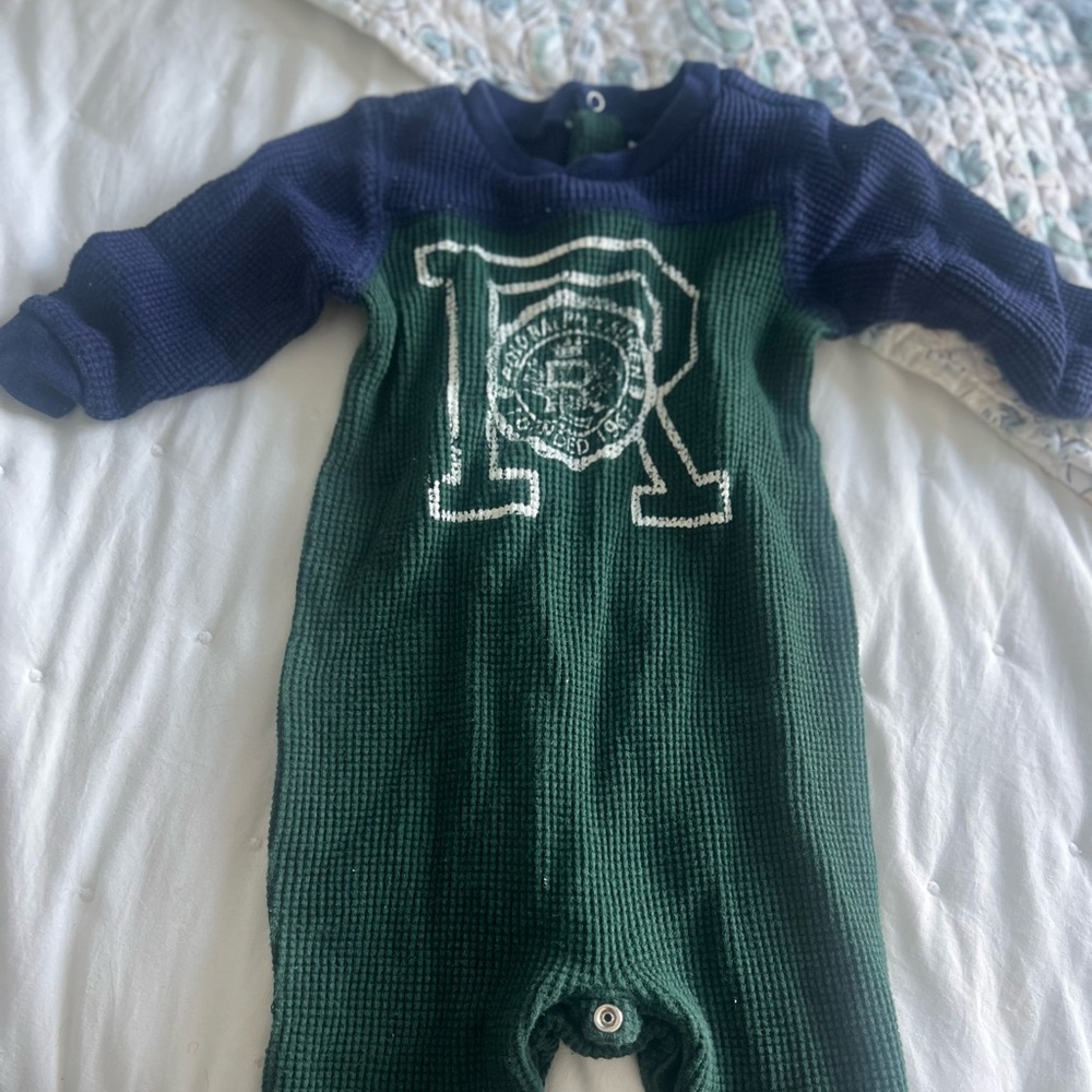 Ralph Lauren Navy and Forest Green Kids Footie
